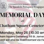 Memorial Day at Chatham Square Cemetery